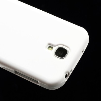 Samsung Galaxy S4 i9505 balts cieta silikona futrālis / Vacins.lv