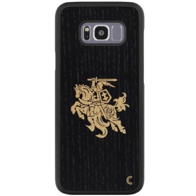 Samsung Galaxy S8 (G950) „Crafted Cover“ Melns Vytis dabīga koka telefona apvalks / Vacins.lv