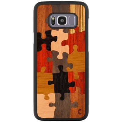 Samsung Galaxy S8 (G950) „Crafted Cover“ Puzzle dabīga koka telefona apvalks / Vacins.lv