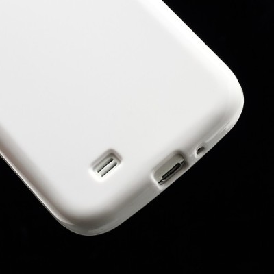 Samsung Galaxy S4 i9505 balts cieta silikona futrālis / Vacins.lv