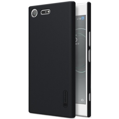 Nillkin Frosted Shield Sony Xperia XZ Premium (Xperia XZ Premium Dual) melns plastmasas futrālis / Vacins.lv