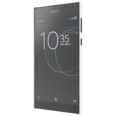 Nillkin Frosted Shield Sony Xperia L1 (G3311, G3312, G3313) balts plastmasas futrālis + ekrāna aizsargplēve / Vacins.lv