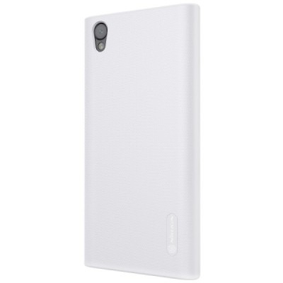 Nillkin Frosted Shield Sony Xperia L1 (G3311, G3312, G3313) balts plastmasas futrālis + ekrāna aizsargplēve / Vacins.lv