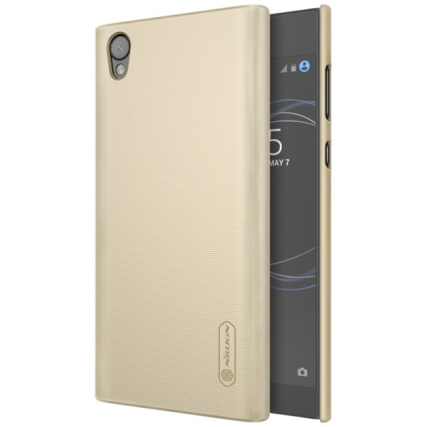 „Nillkin“ Frosted Shield futrālis - zelta + ekrāna aizsargplēve (Xperia L1)