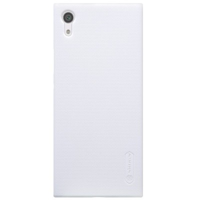 Nillkin Frosted Shield Sony Xperia XA1 (G3121, G3123, G3125, G3112, G3116) baltas plastikinis dėklas + apsauginė ekrano plėvelė 