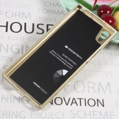 Sony Xperia XA1 Mercury zelta cieta silikona (TPU) apvalks / vacins.lv