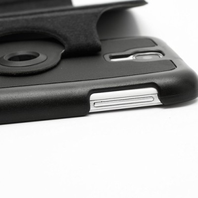Samsung Galaxy S4 melns atvēramais futrālis, grozās 360° grādu apjomā / Vacins.lv