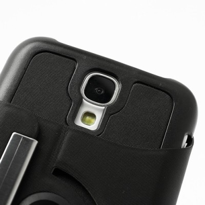 Samsung Galaxy S4 melns atvēramais futrālis, grozās 360° grādu apjomā / Vacins.lv