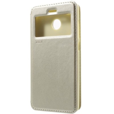 „Roar“  Xiaomi Redmi 3s auksinis atverčiamas dėklas su langeliu / Priedai.lt