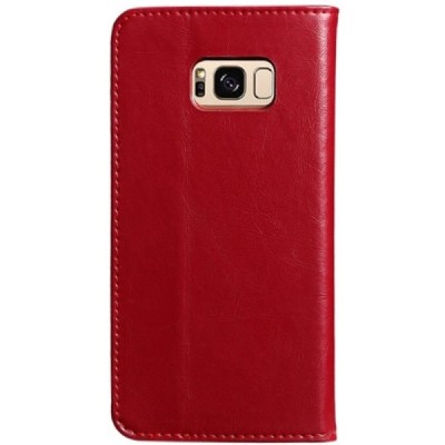 „Kalaideng“ Royale atverčiamas bordo odinis Samsung Galaxy S8+ (G955) dėklas / Priedai.lt