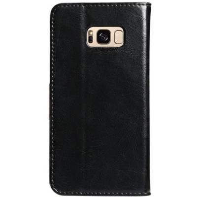 „Kalaideng“ Royale atverčiamas juodas odinis Samsung Galaxy S8 (G950)  dėklas / Priedai.lt