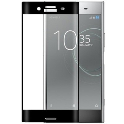 Sony Xperia XZ Premium (Sony Xperia XZ Premium Dual) „3D Rewan“ 9H Tempered Glass sustiprintos apsaugos juodas pilnai dengiantis