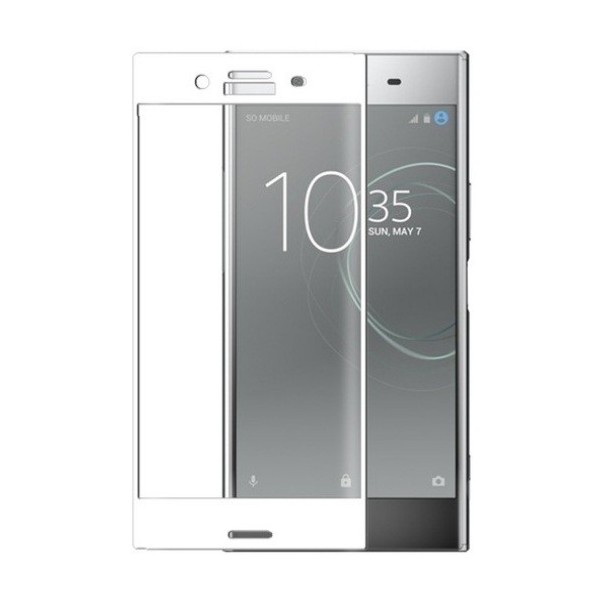 „3D Rewan“ Tempered Glass ekrāna aizsargstikls 0.26 mm - balts (Xperia XZ Premium)