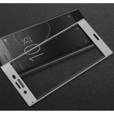 Sony Xperia XZ Premium (Sony Xperia XZ Premium Dual) „3D Rewan“ 9H Tempered Glass sustiprintos apsaugos sidabrinis pilnai dengia