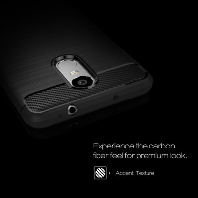 Xiaomi Redmi Note 3 / Redmi Note 3 Pro „Carbon“ kieto silikono TPU juodas dėklas - nugarėlė / Priedai.lt