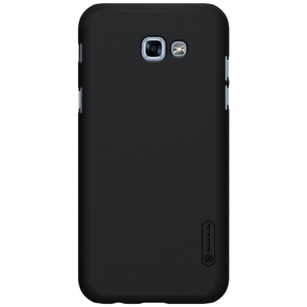„Nillkin“ Frosted Shield dėklas - juodas + apsauginė ekrano plėvelė (Galaxy A7 2017)