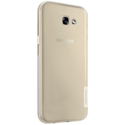 Samsung Galaxy A7 2017 (A720) Nillkin Nature plonas skaidrus (permatomas) silikoninis TPU bespalvis dėklas / Priedai.lt