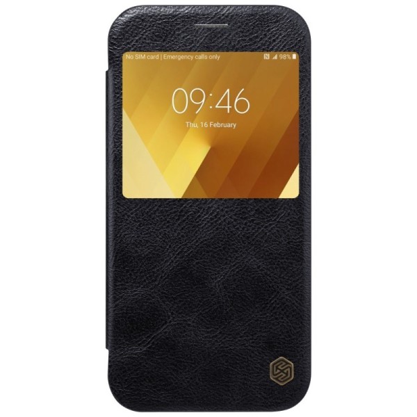 „Nillkin“ Qin atvēramais maciņš - melns (Galaxy A7 2017)