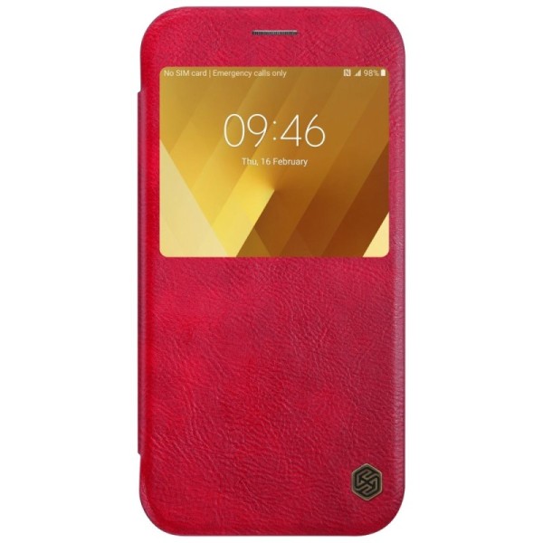 „Nillkin“ Qin atvēramais maciņš - sarkans (Galaxy A7 2017)