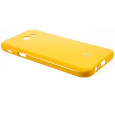 Samsung Galaxy A7 2017 (A720) Mercury geltonas kieto silikono (TPU) dėklas / Priedai.lt