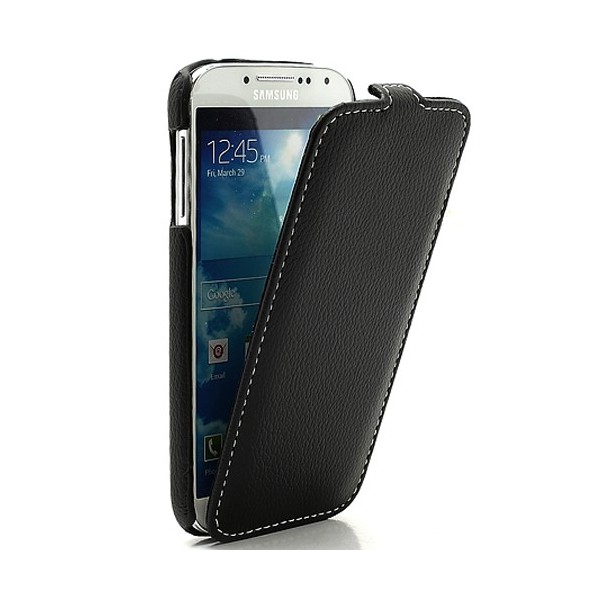 „Melkco“ vertikāli atvēramais futrālis - melns (Galaxy S4)