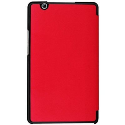 Huawei MediaPad M3 8.4 atverčiamas raudonas odinis dėklas - knygutė / Priedai.lt
