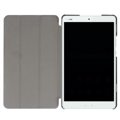 Huawei MediaPad M3 8.4 atverčiamas raudonas odinis dėklas - knygutė / Priedai.lt