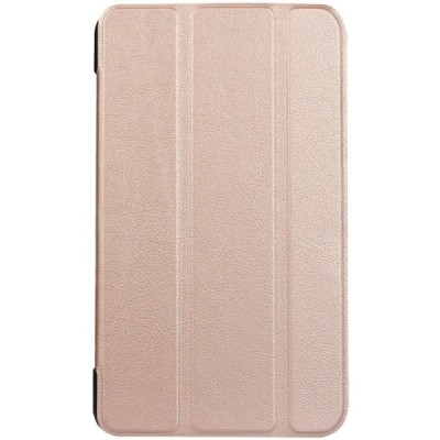 Huawei MediaPad M3 8.4 atverčiamas aukso spalvos odinis dėklas - knygutė / Priedai.lt