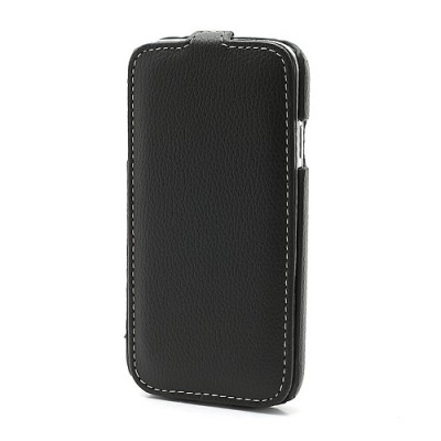Greznais „Melkco“ ādas atvērams melns Samsung Galaxy S4 i9505, i9500 futrālis / Vacins.lv