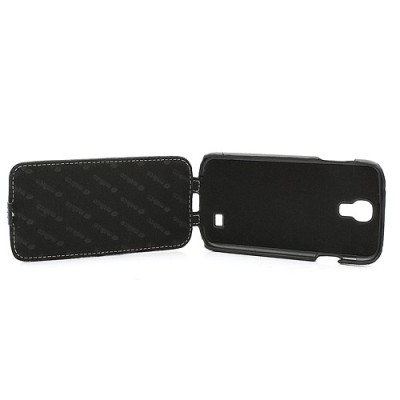 Greznais „Melkco“ ādas atvērams melns Samsung Galaxy S4 i9505, i9500 futrālis / Vacins.lv
