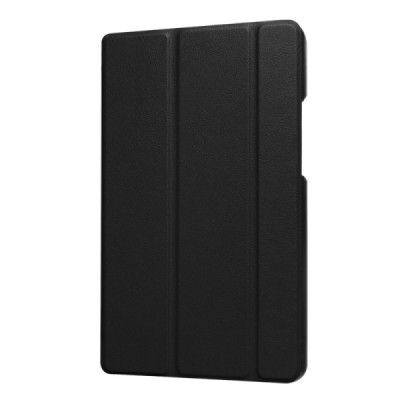 Huawei MediaPad T3 8.0 atverčiamas juodas odinis dėklas - knygutė / Priedai.lt