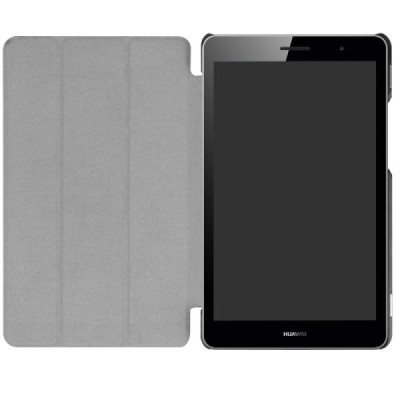 Huawei MediaPad T3 8.0 atverčiamas raudonas odinis dėklas - knygutė / Priedai.lt