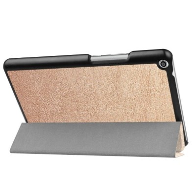 Huawei MediaPad T3 8.0 atvēramais zelta maciņš / Vacins.lv