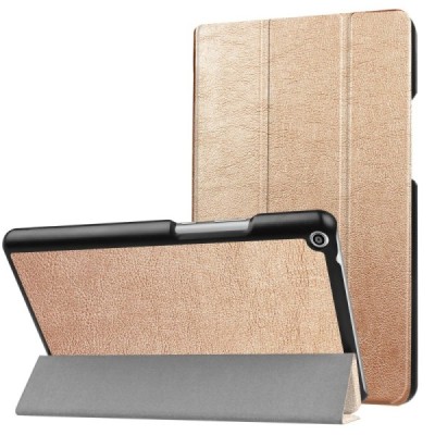 Huawei MediaPad T3 8.0 atvēramais zelta maciņš / Vacins.lv