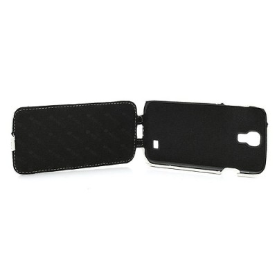Atverčiamas „Melkco“ odinis baltas Samsung Galaxy S4 i9505, i9500 dėklas (dėkliukas) / Priedai.lt