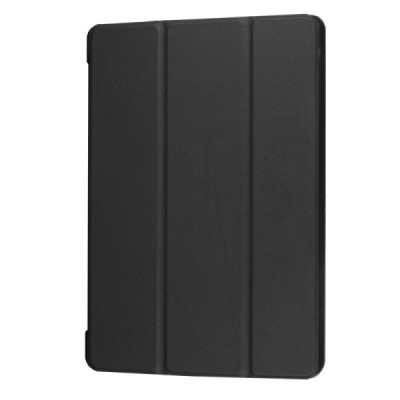 Huawei MediaPad T3 10 atverčiamas juodas odinis dėklas - knygutė / Priedai.lt
