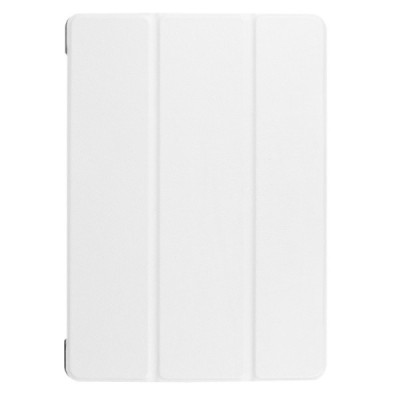 Huawei MediaPad T3 10 atverčiamas baltas odinis dėklas - knygutė / Priedai.lt