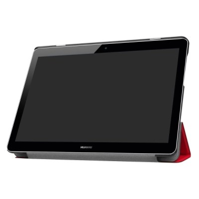Huawei MediaPad T3 10 atvēramais sarkans maciņš / Vacins.lv
