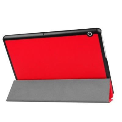 Huawei MediaPad T3 10 atvēramais sarkans maciņš / Vacins.lv
