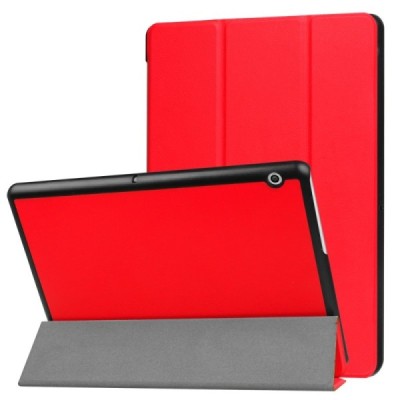 Huawei MediaPad T3 10 atvēramais sarkans maciņš / Vacins.lv