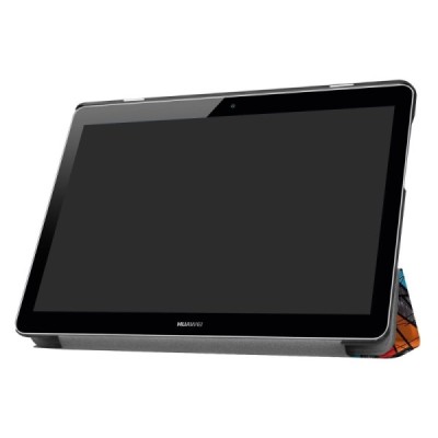 Huawei MediaPad T3 10 atvēramais krāsains maciņš / Vacins.lv