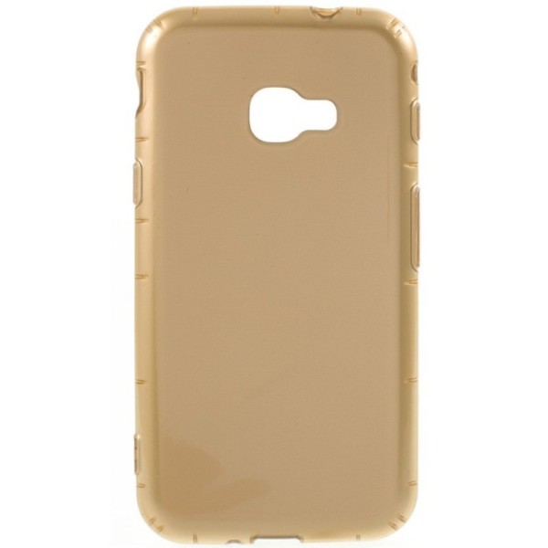 Kieto silikono (TPU) dėklas - auksinis (Galaxy Xcover 4 / 4S)
