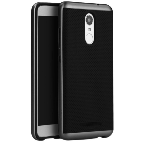 „IPAKY“ cieta silikona (TPU) apvalks - melns / peleks (Redmi Note 3 / Redmi Note 3 Pro)