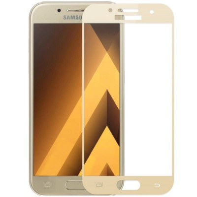 Samsung Galaxy A7 2017 (A720F, A720F Dual) Calans Tempered Glass zelta ekrāna aizsargstikls / Vacins.lv