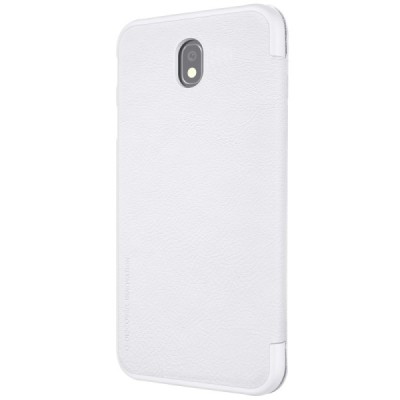 Prabangus „Nillkin“ Qin serijos baltas odinis atverčiamas Samsung Galaxy J5 2017 (J530) dėklas / Priedai.lt