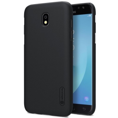 Samsung Galaxy J5 2017 (J530) Nillkin Frosted Shield melns plastmasas apvalks + ekrāna aizsargplēve / Vacins.lv