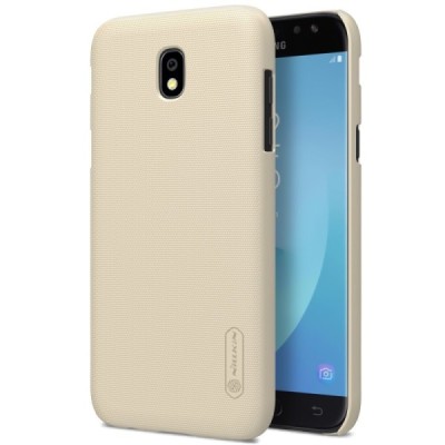 Samsung Galaxy J5 2017 (J530) Nillkin Frosted Shield zelta plastmasas apvalks + ekrāna aizsargplēve / Vacins.lv