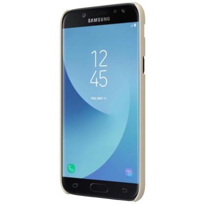 Samsung Galaxy J5 2017 (J530) Nillkin Frosted Shield zelta plastmasas apvalks + ekrāna aizsargplēve / Vacins.lv
