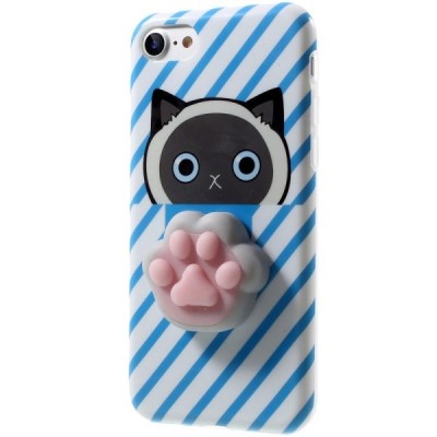 Apple iPhone 7 (iPhone 8) „Squezy“ Pėdutė cieta silikona (TPU) zils apvalks / Vacins.lv