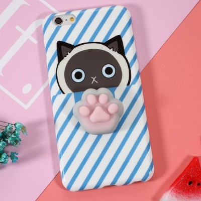 Apple iPhone 6 (6s) „Squezy“ Pėdutė cieta silikona (TPU) zils apvalks / Vacins.lv